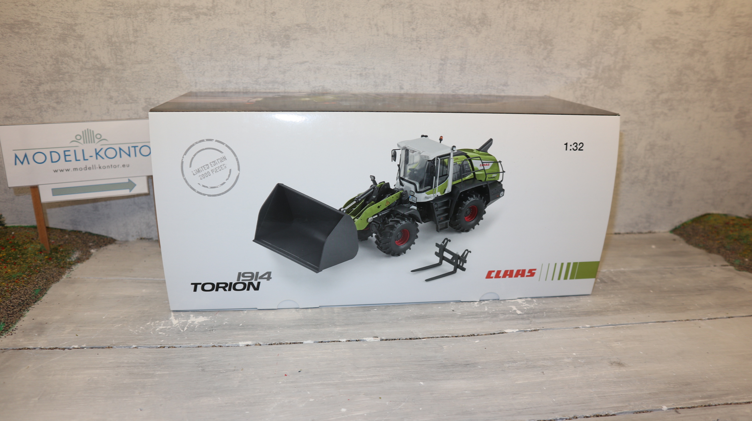 Wiking 02542230 in 1:32, Claas TORION 1914 , Sondermodell CLAAS, Radlader, NEU mit OVP