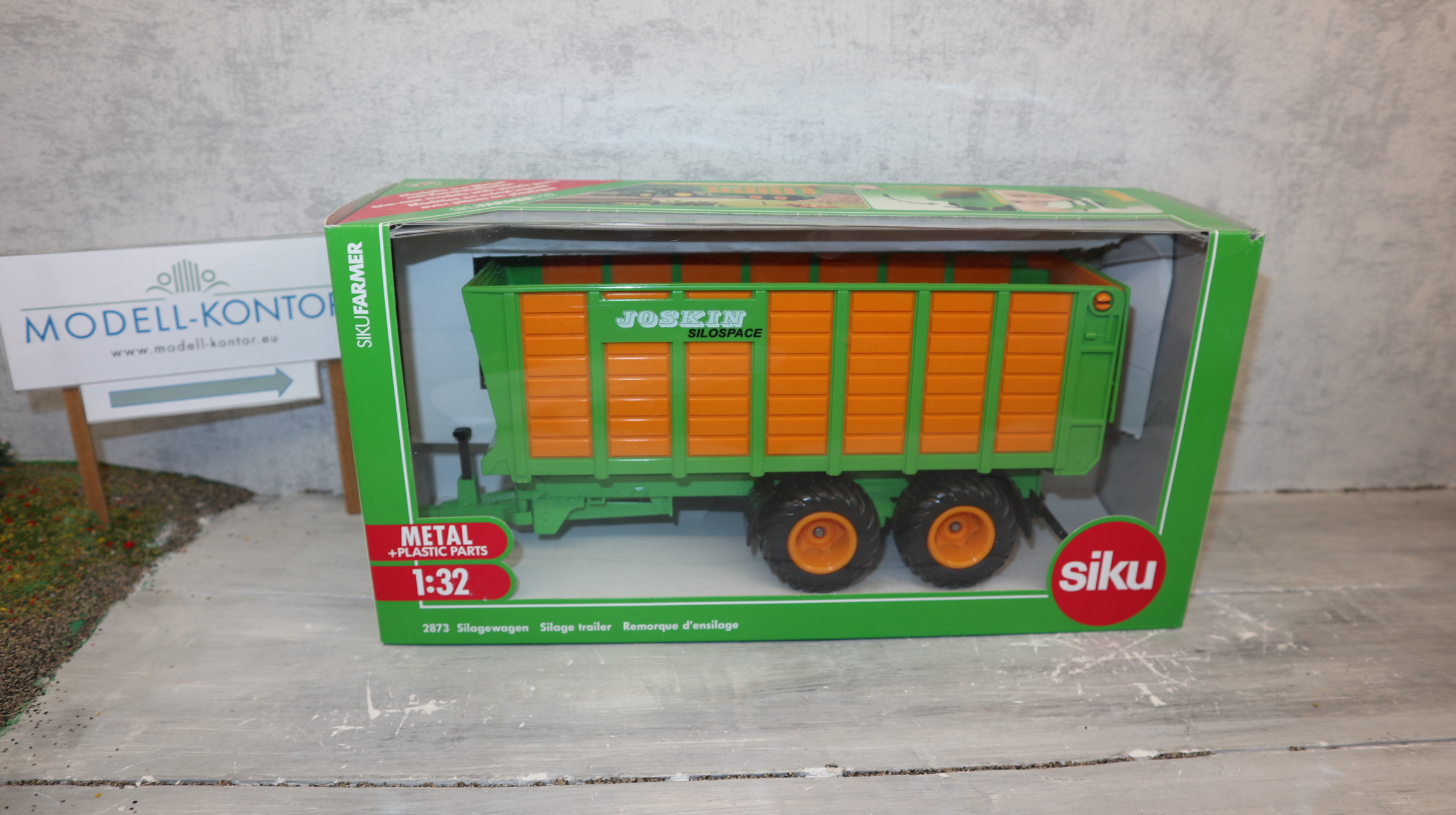 Siku 2873 in 1:32 Silagewagen JOSKIN 2-Achser, NEU in OVP