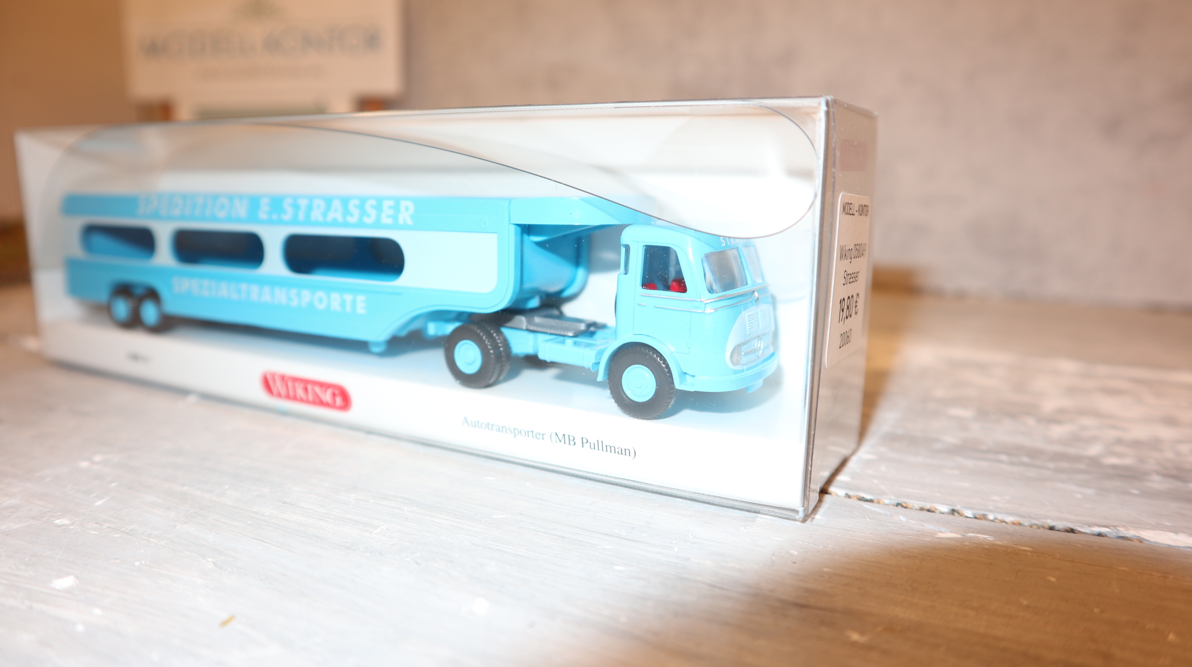 Wiking 058049 in 1:87, MB Pullmann Autotransporter STRASSER, NEU in OVP