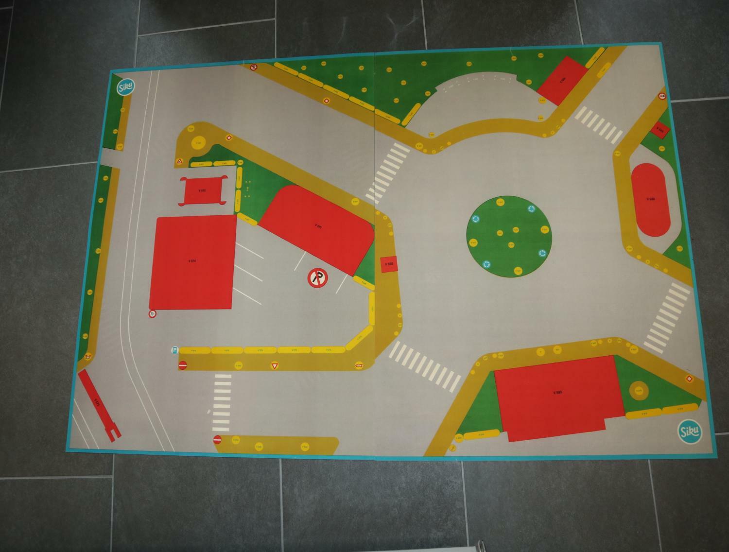 Siku V652 Verkehrsplan als Reprodruck auf schwerem Papier beide Seiten