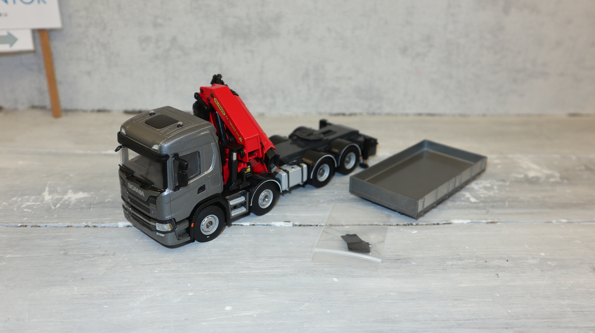 WSI 02-2576 in 1:50, Scania G CG17N 8x4 + Palfinger PK 78002 SH, NEU in OVP
