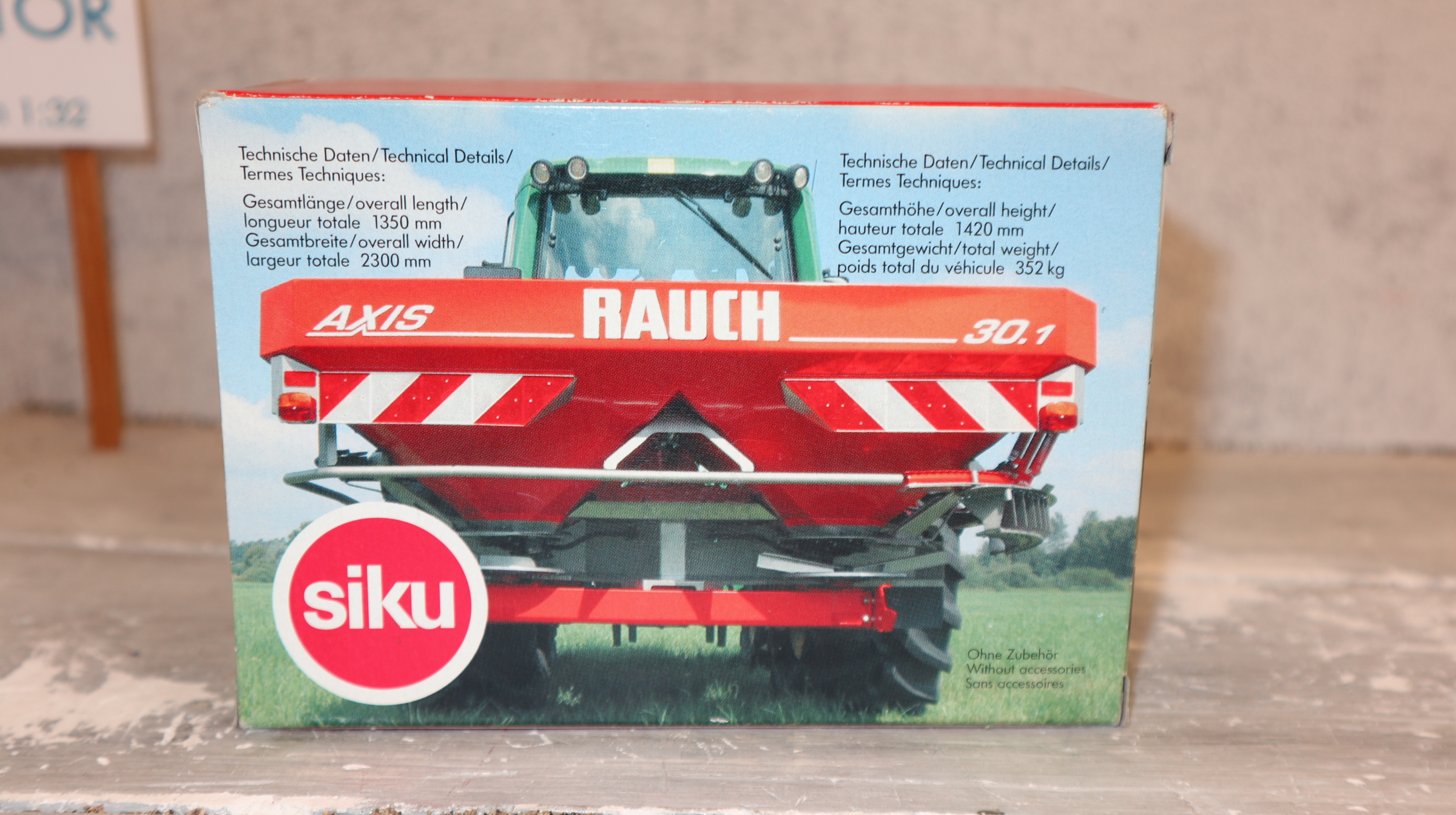 Siku 2050 in 1:32, Streuer RAUCH Axis 30.1 Sondermodell, NEU in OVP