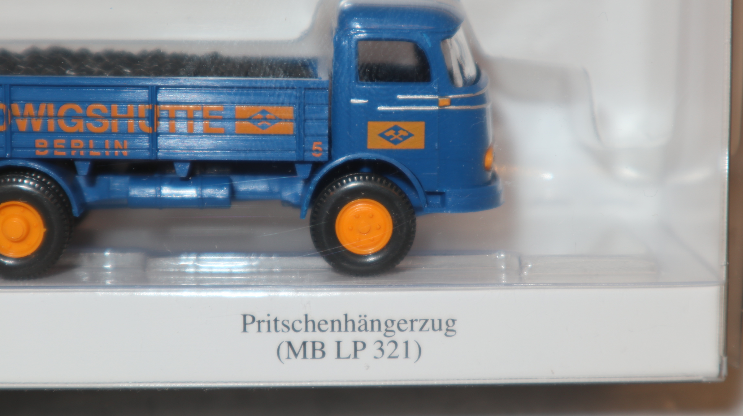 Wiking 043402 in 1:87,  MB LP 321 Pritschenhängerzug HEDWIGSHÜTTE, NEU in OVP