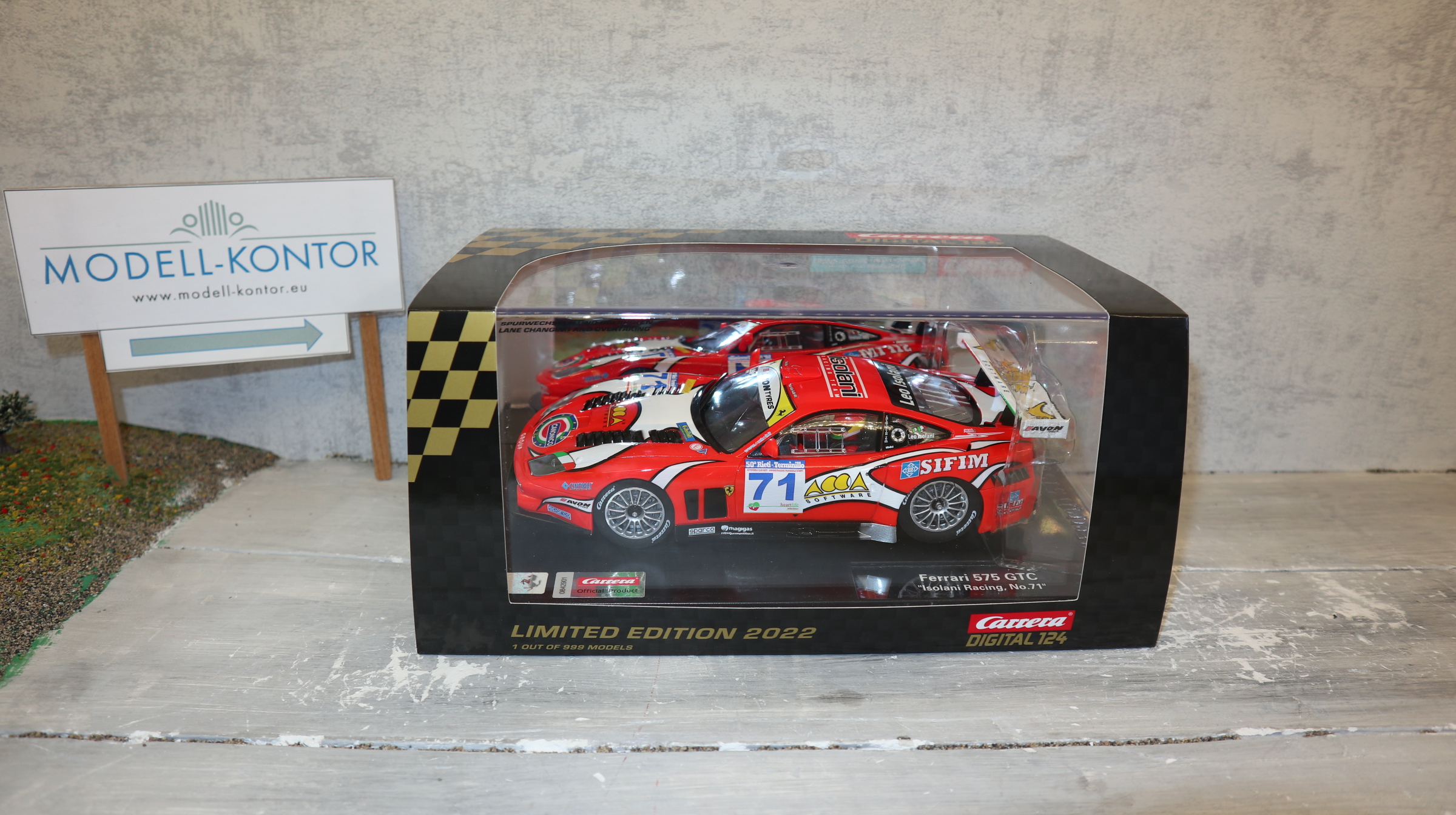 Carrera Digital 124 23940 in 1:24, Ferrari 575 GTC "Isolani Racing" No. 71, versiegelt, NEU in OVP