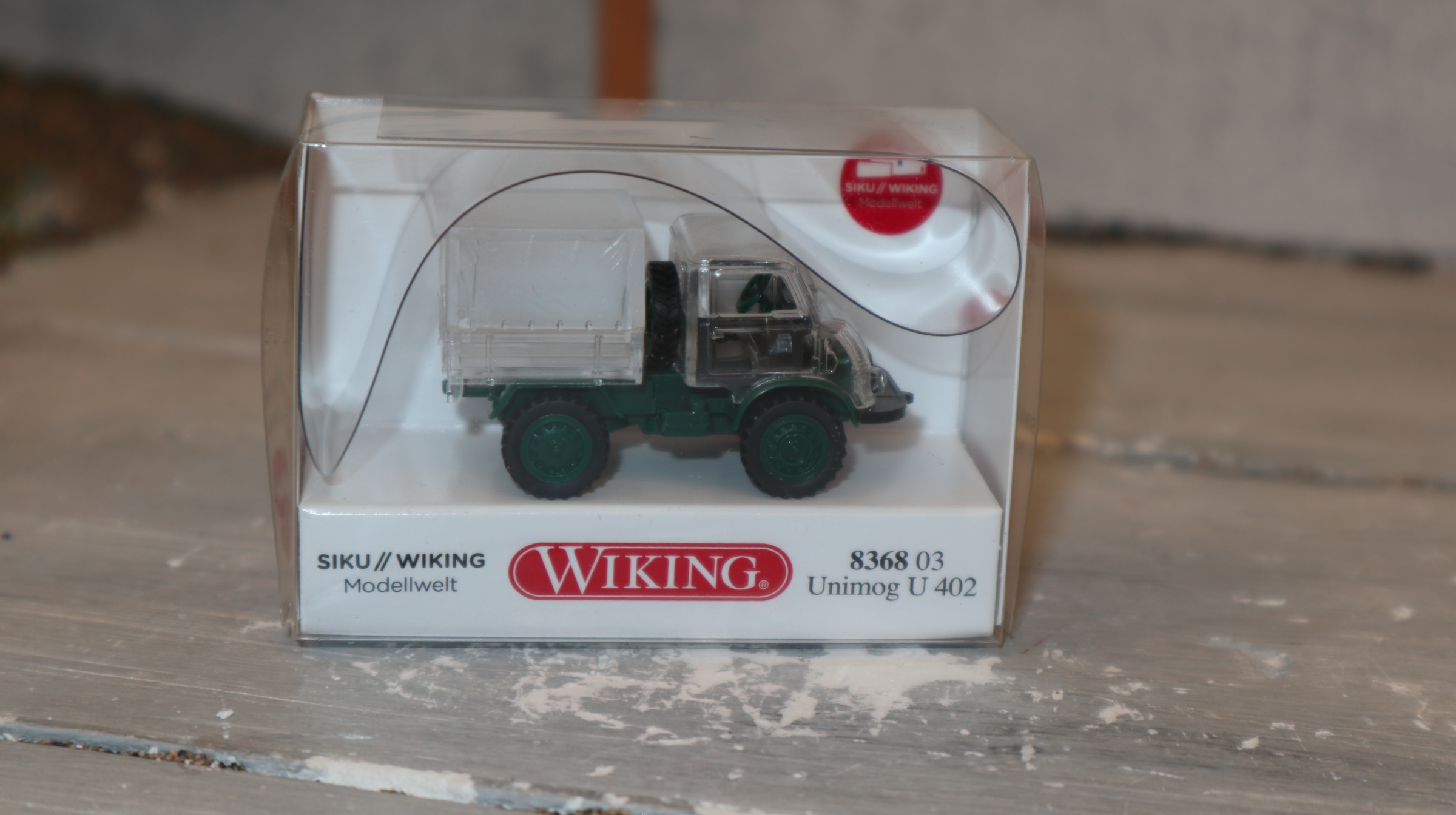 WIKING 836803 in 1:87, Unimog U402, durchsichtig Wiking Modellwelt 2024 , NEU in OVP