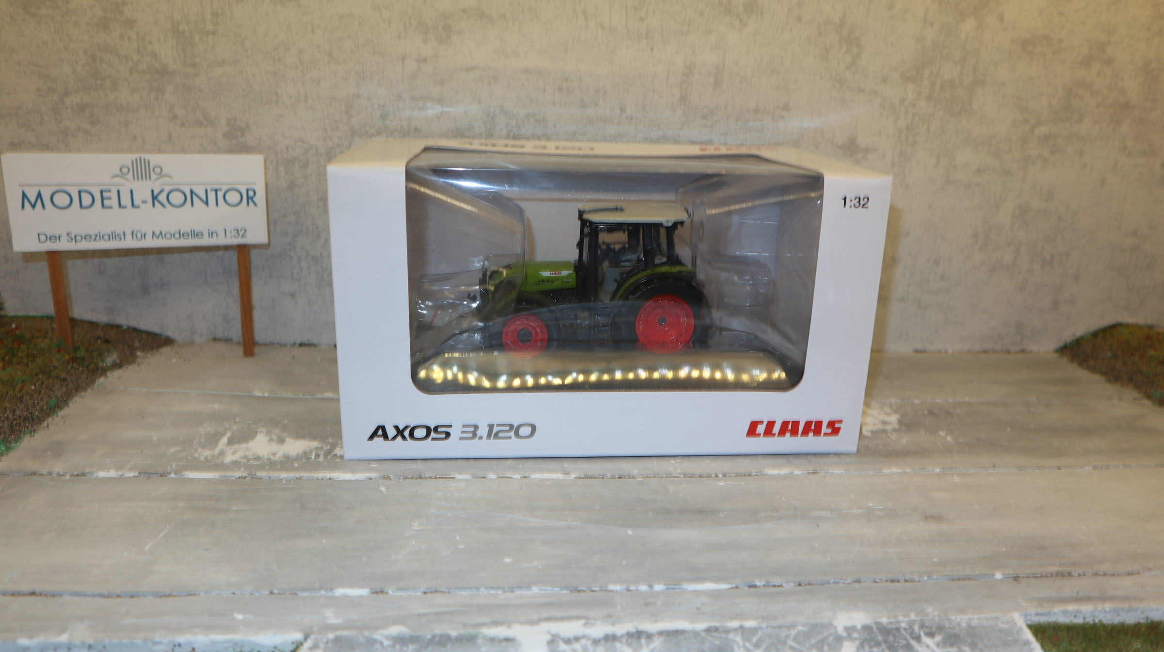 ROS 02675190 in 1:32, Claas Axos 3.120 mit Fronthydraulik, NEu in OVP