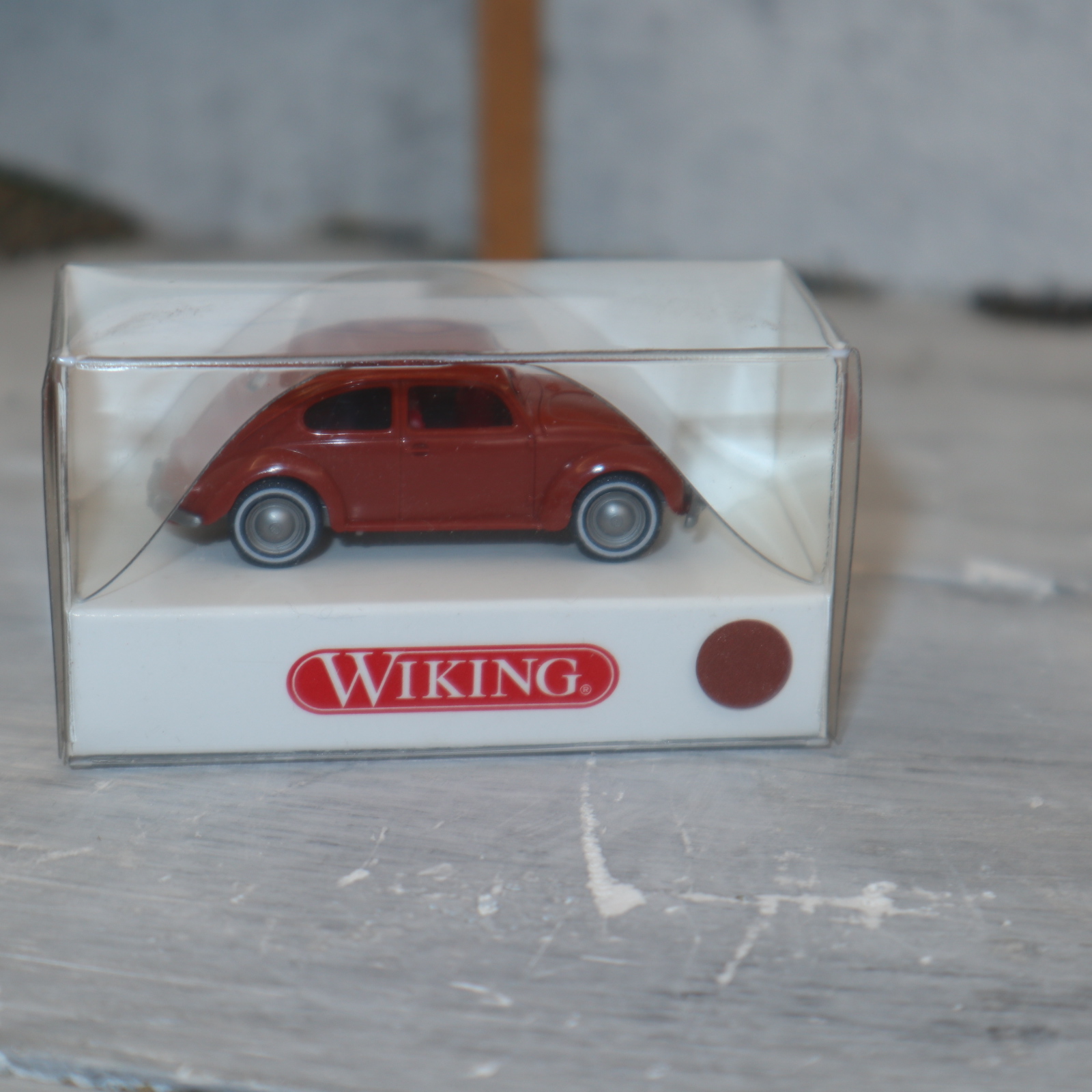 Wiking 8300514 in 1:87 Käfer in braun mit Brezelfenster, NEU in OVP