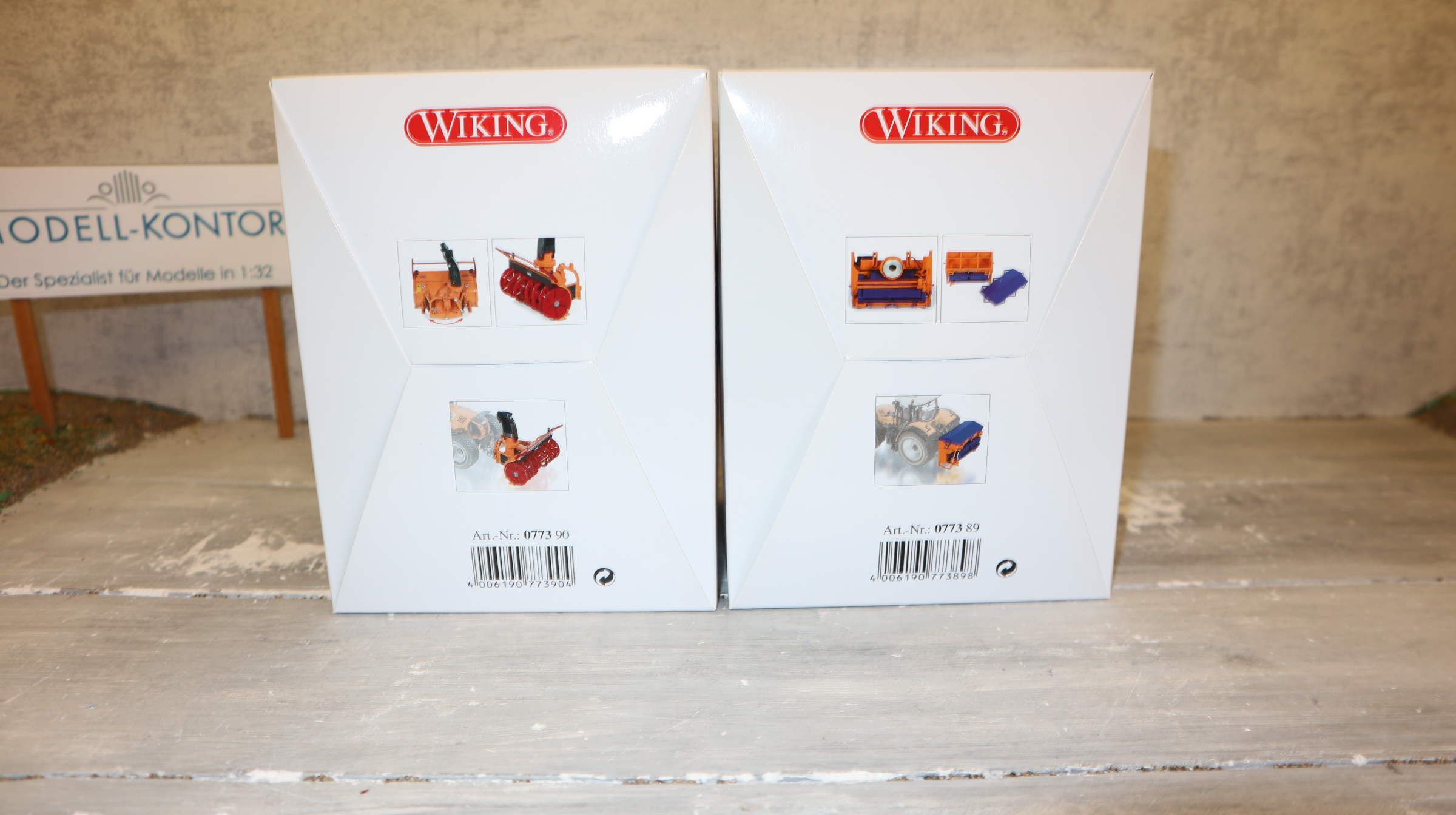 Wiking 077390 + 077389 in 1:32,  Winterdienst-Set, NEU in OVP