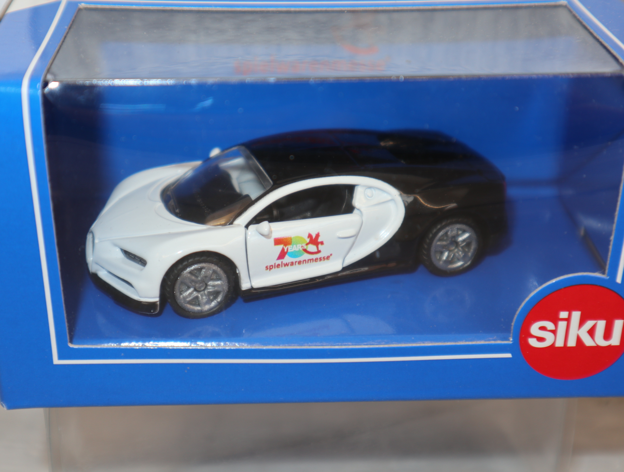 Siku 1508 in 1:50 Bugatti Chiron Sondermodell Spielwarenmesse Nürnberg 2019 "70Jahre" in OVP