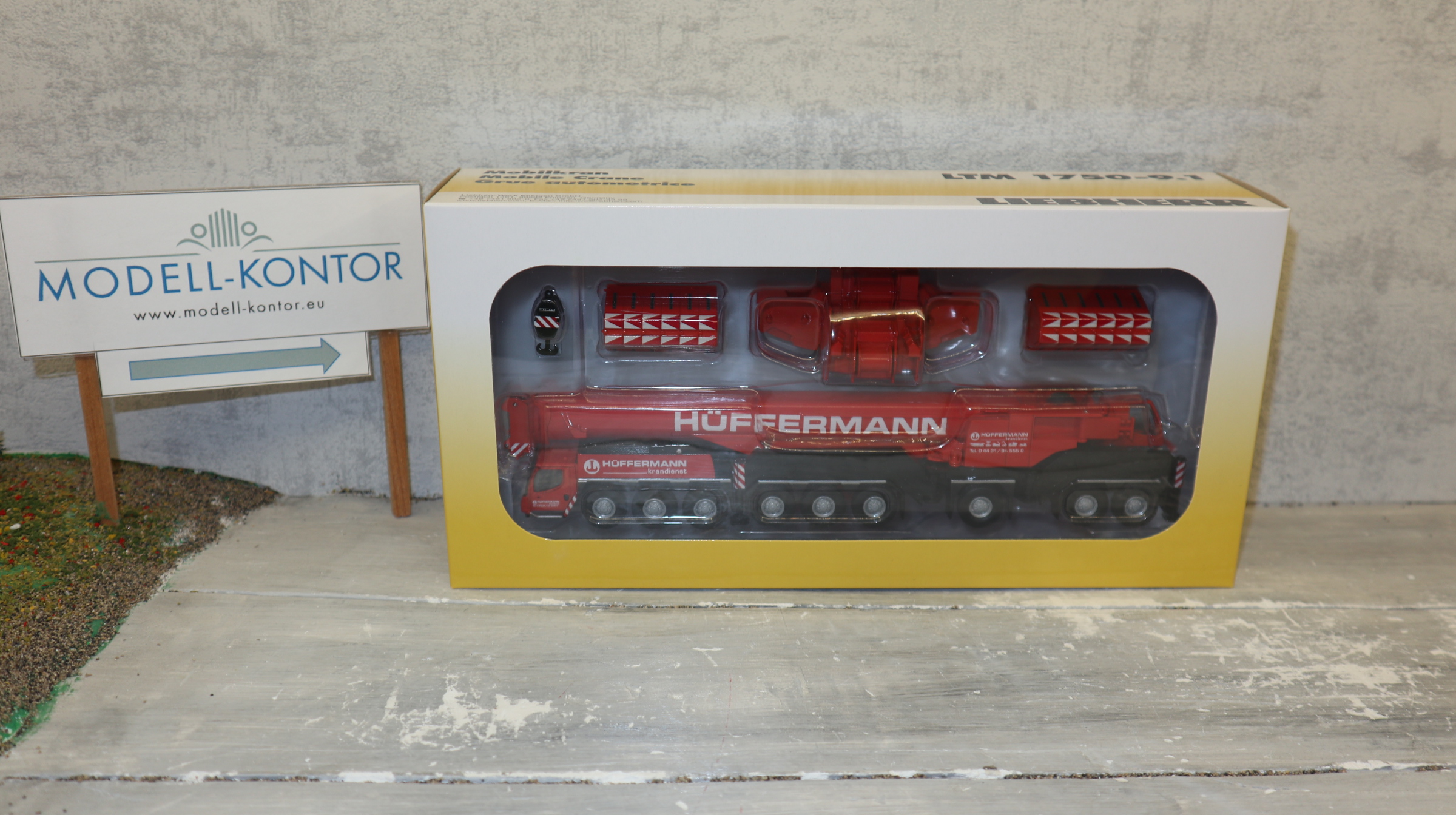 WSI Tema-Toys 72-2063 in 1:87, Liebherr LTM 1750 Hüffermann, NEU in OVP