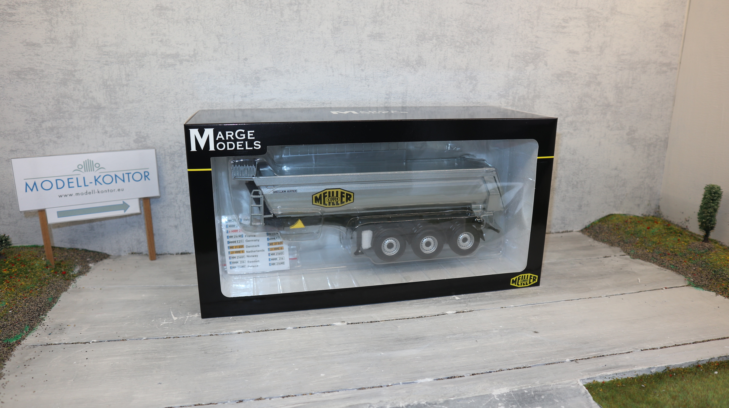MarGe in 1:32 2123-01 MEILLER Kippmulde in silber, NEU in OVP