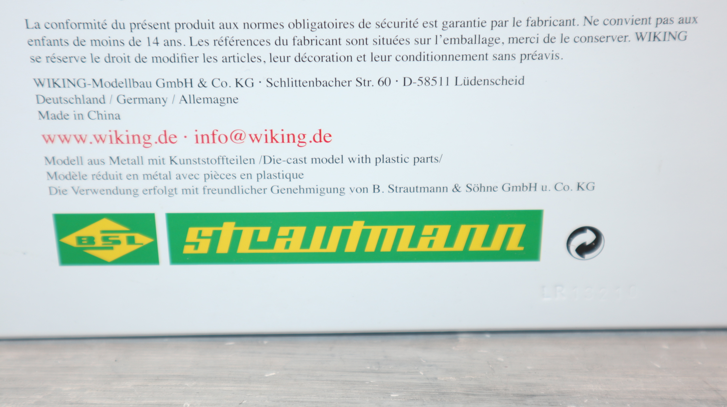 Wiking 077336 in 1:32, Strautmann Tera-Vitesse 5201, 1st-Edition Agritechnica 2013 NEU in OVP