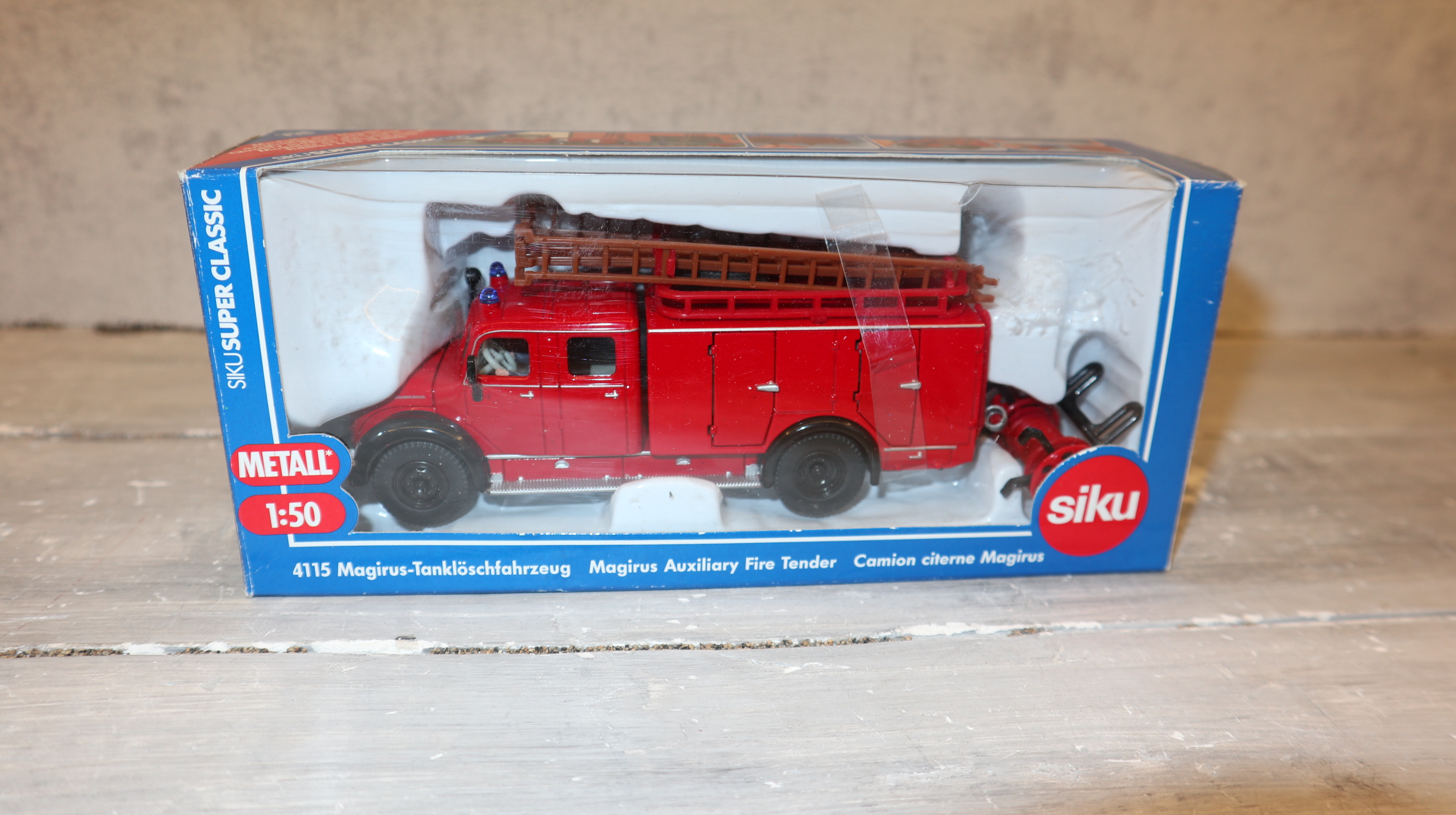 siku 4115 in 1:50, Magirus Tanklöschfahrzeug Rundhauber, NEU in OVP