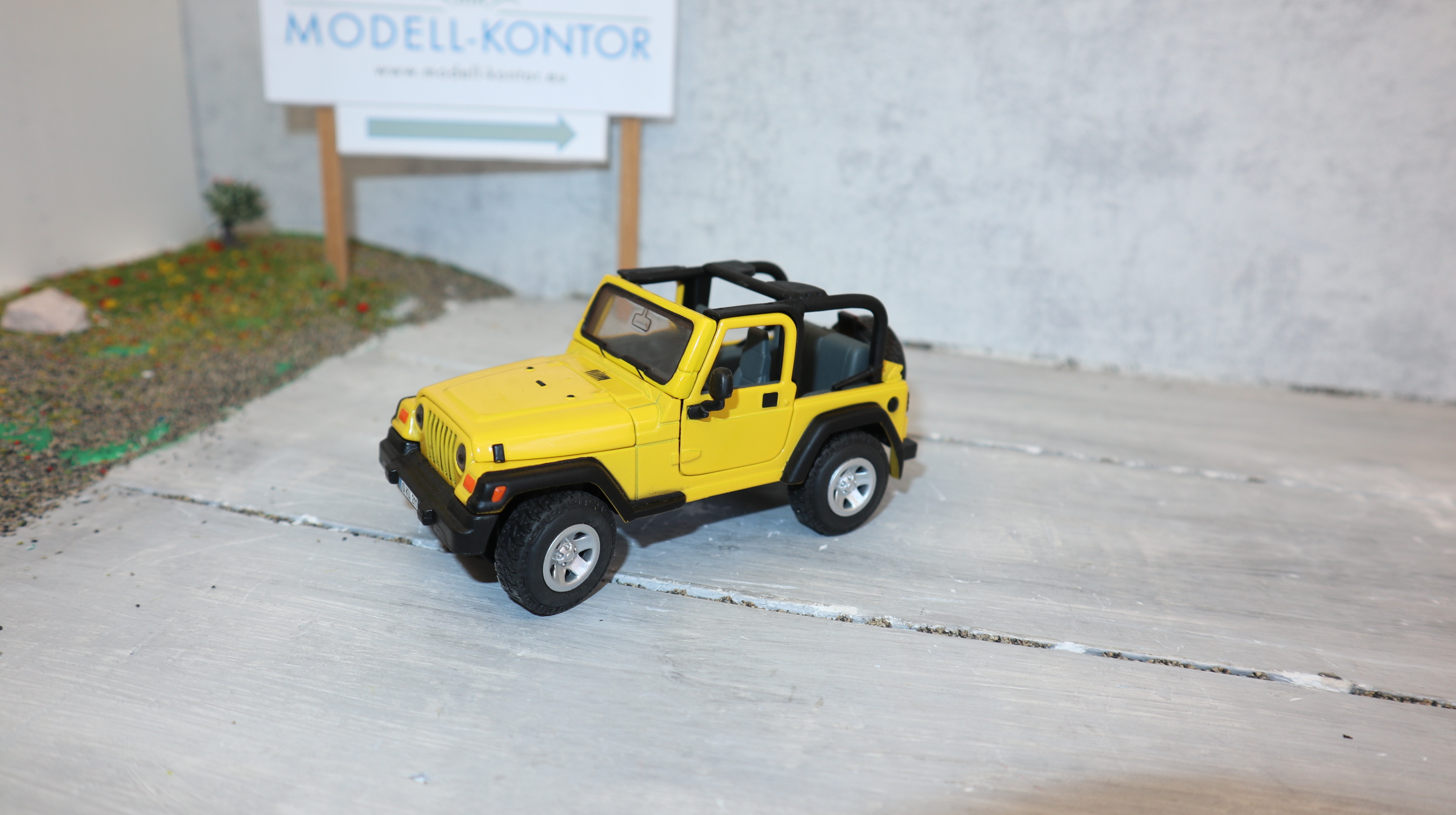 Siku 4670 in 1:32,  Jeep Wrangler in Gelb , TOP ohne OVP