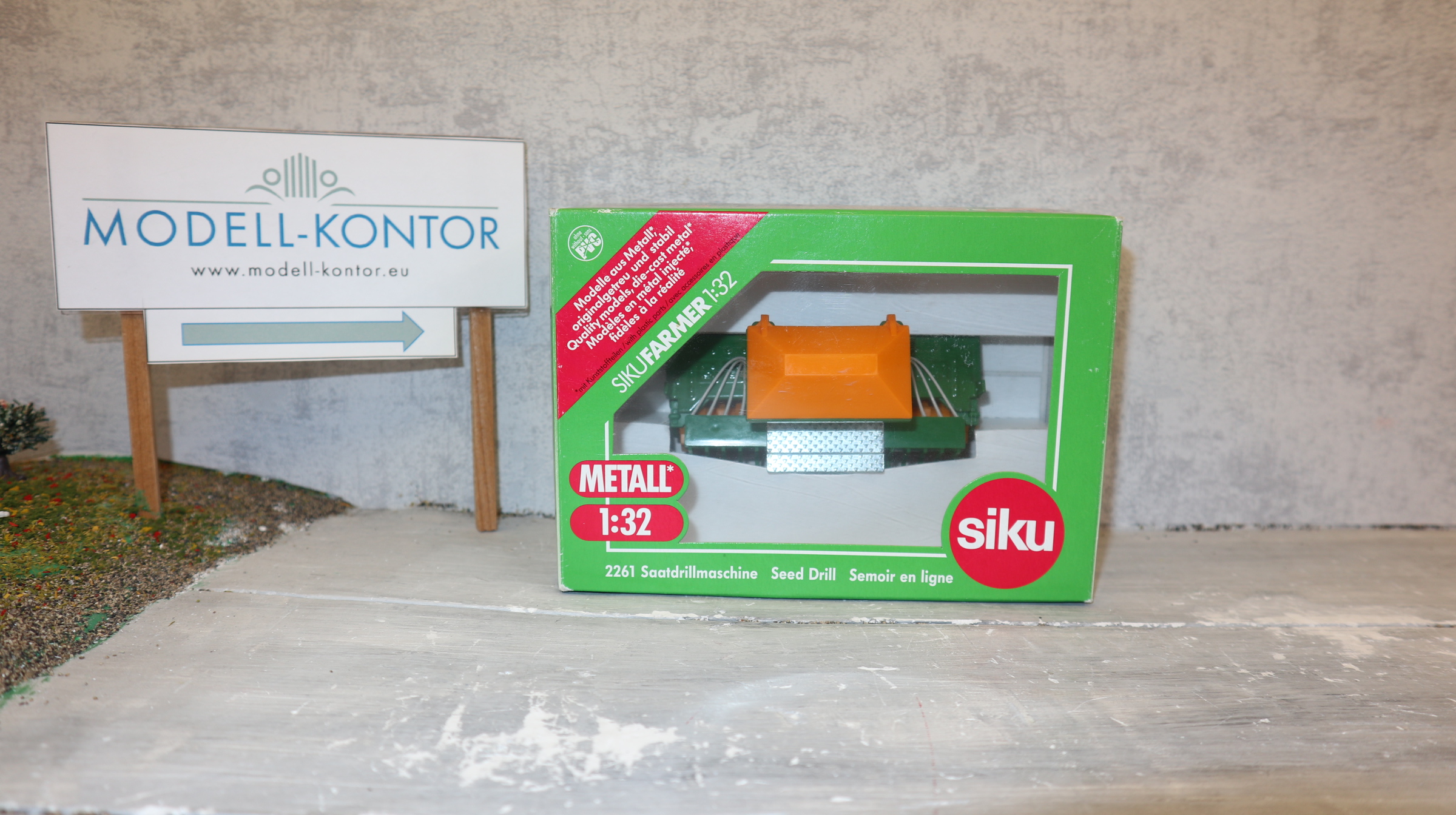 Siku 2261 in 1:32, Saatdrillmaschine, grün-orange, Neu in OVP