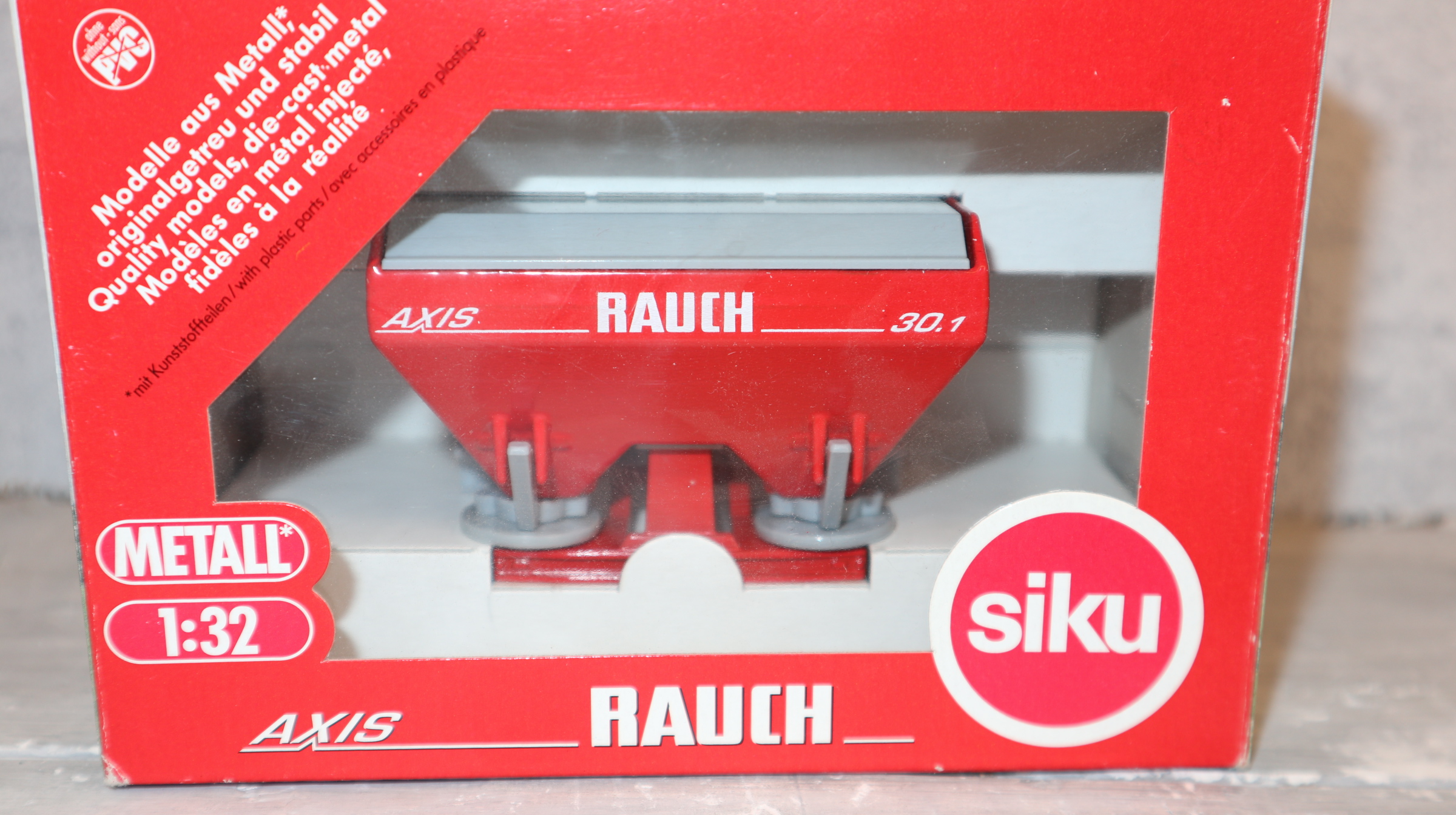 Siku 2050 in 1:32, Streuer RAUCH Axis 30.1 Sondermodell, NEU in OVP