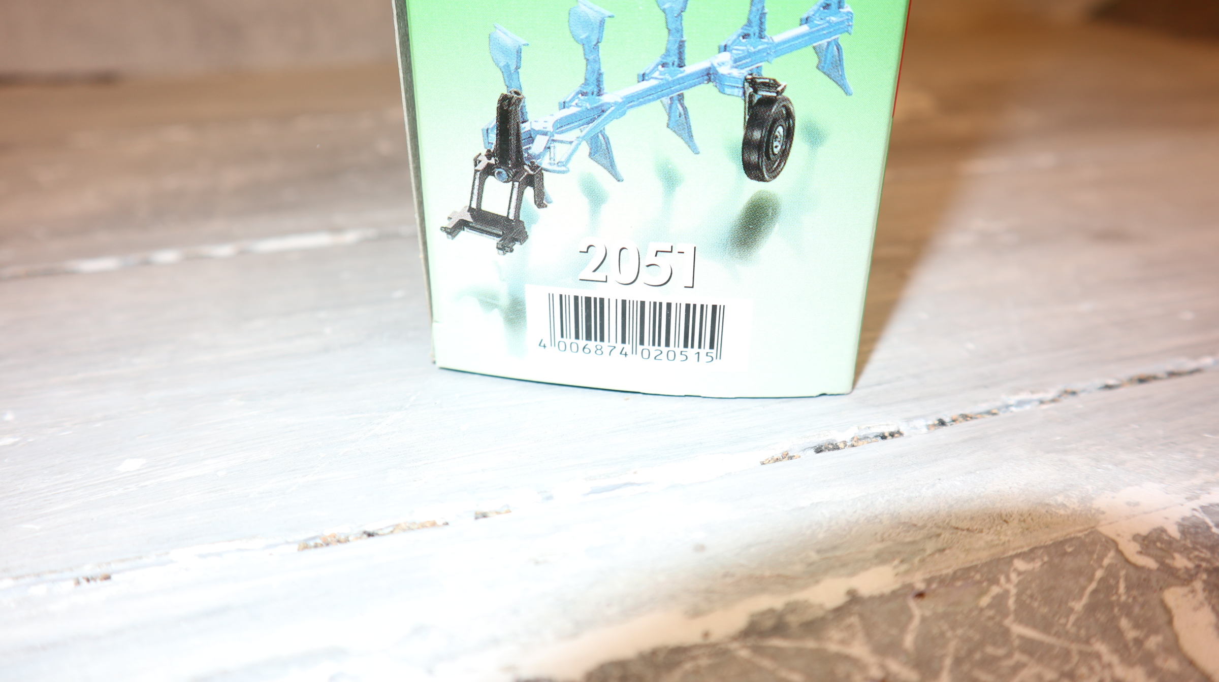 Siku 2051 in 1:32,  Volldrehpflug gelb RUMPSTAD, NEU in OVP