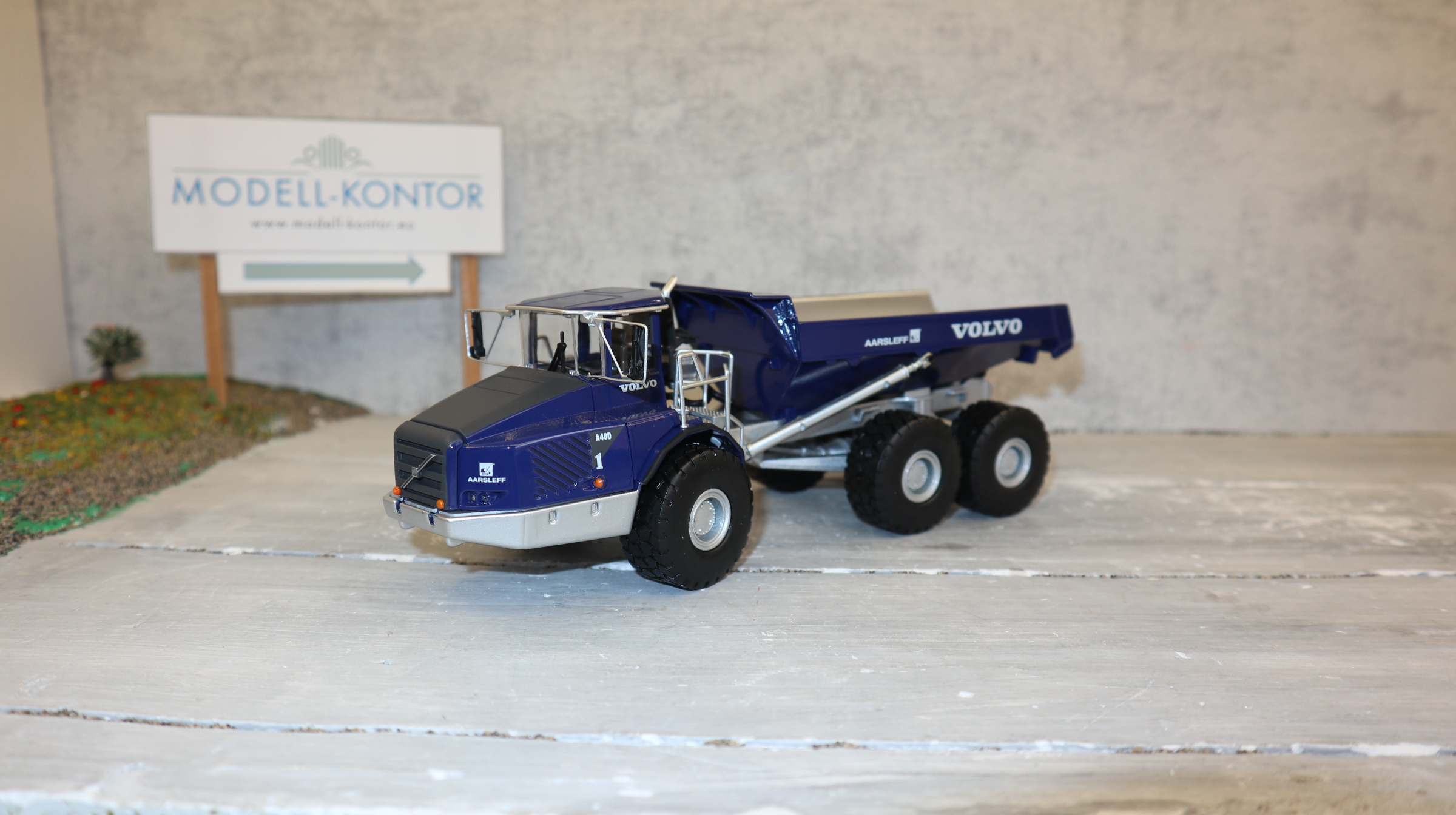 AUTOART 300091 in 1:50, VOLVO Dumper A40D Sondermodell "AARSLEFF" nur 750 Stück, NEU in OVP
