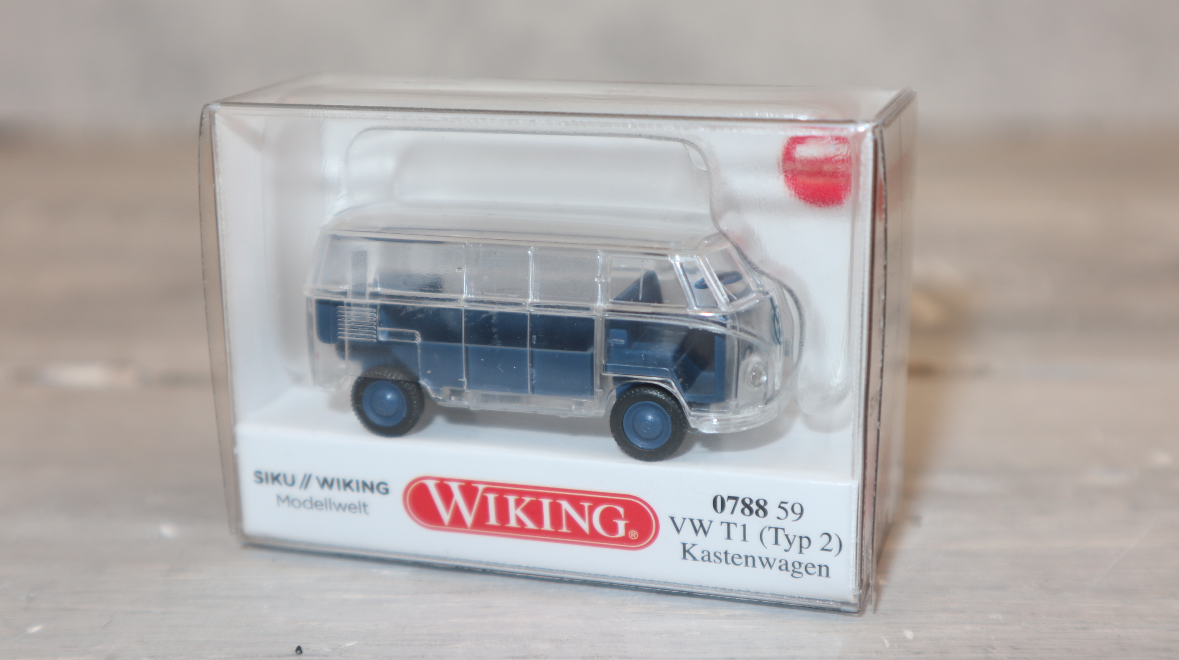 Wiking 078859 in 1:87 VW T1 Kastenwagen durchsichtig, WIKING Modellwelt, Neu in OVP