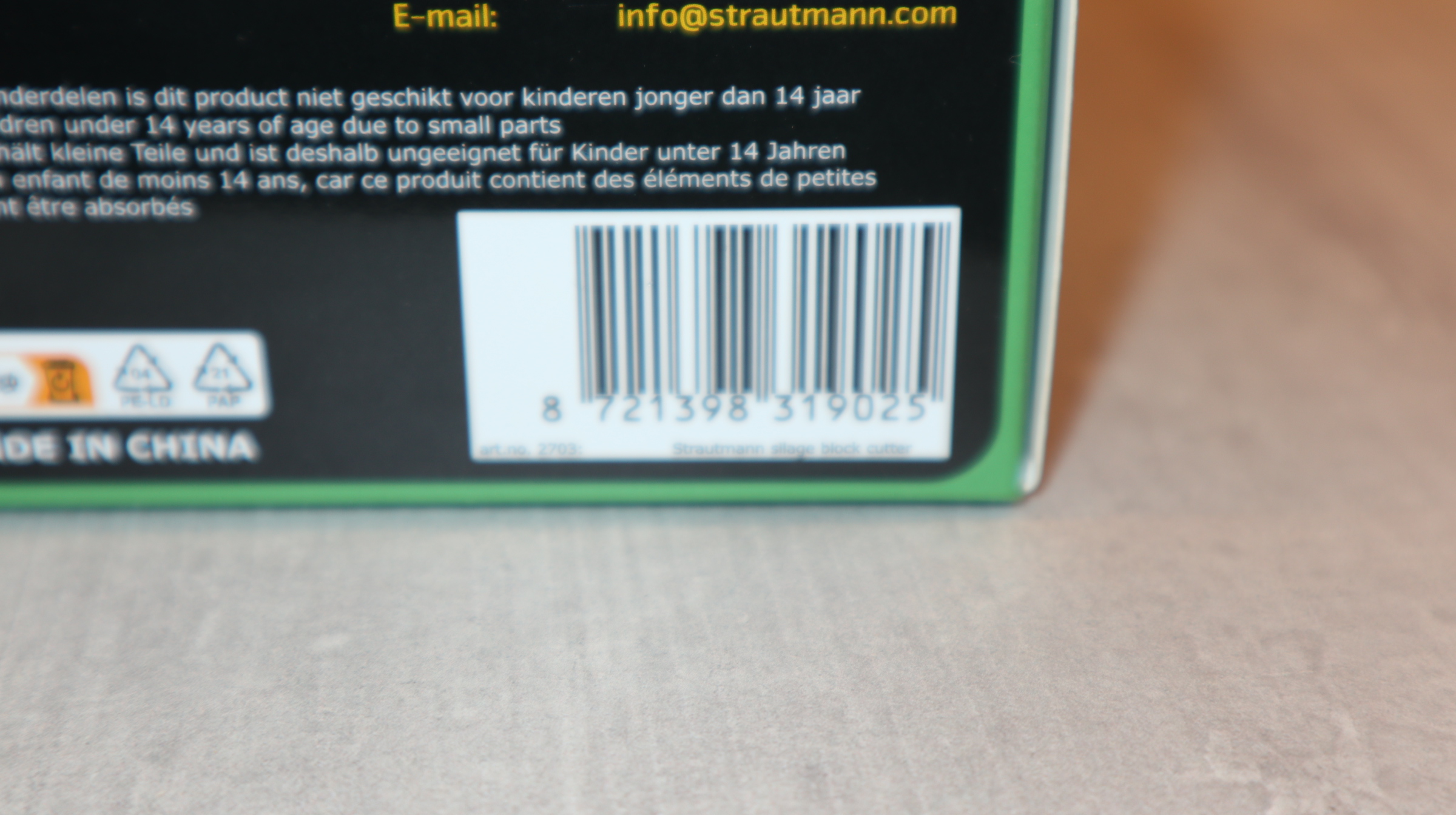 MarGe 2703 in 1:32, Strautmann Hydrofax HQ Siloblockschneider, NEU in OVP