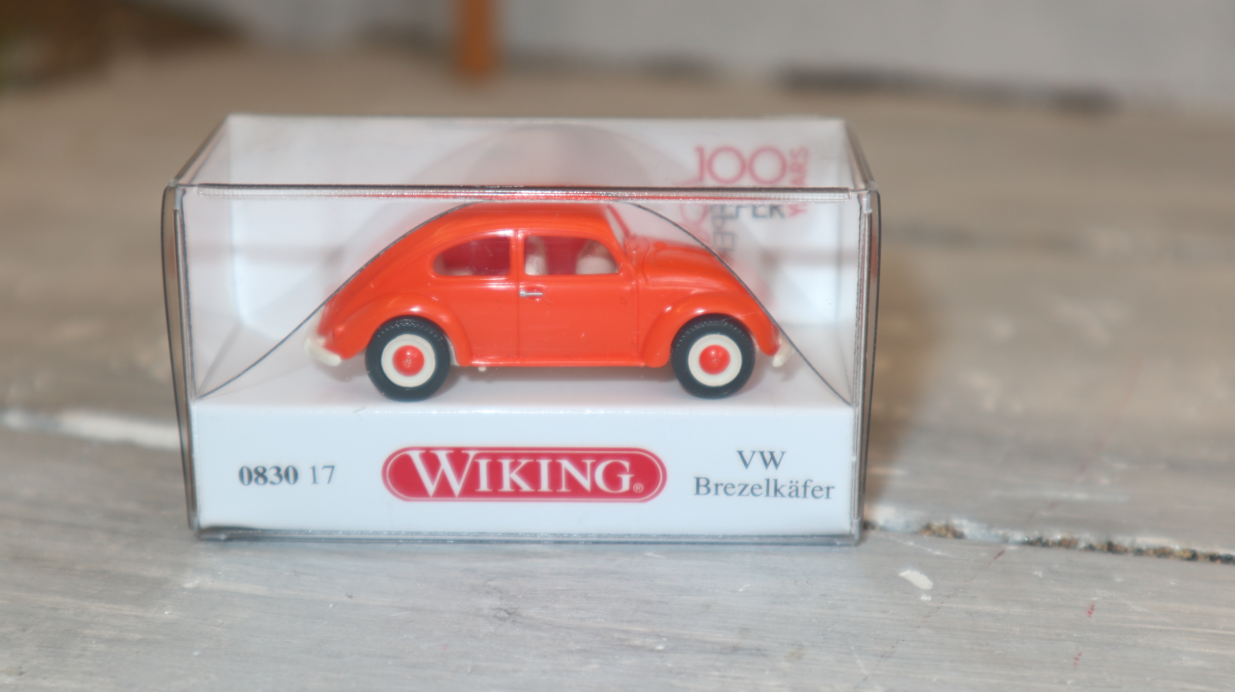 WIKING 083017 in 1:87, Sondermodell "100-Jahre Sieper, VW Brezelkäfer orange beige, NEU in OVP