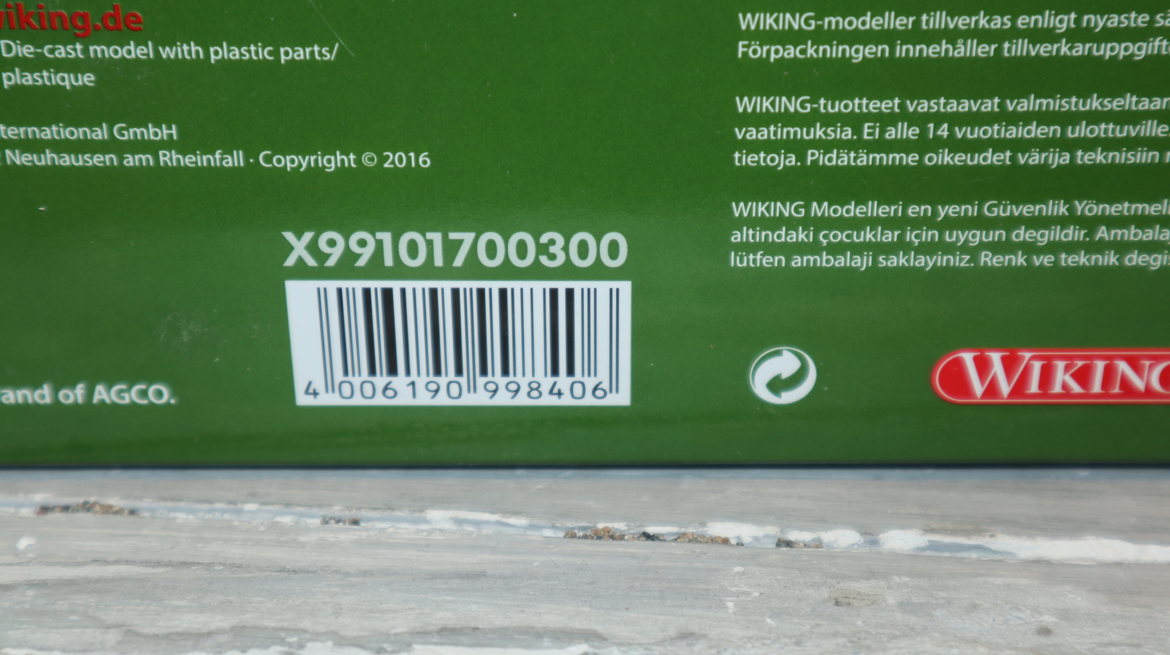 Wiking X99101700300 in 1:32,  Fendt 828 Kommunal , NEU in OVP