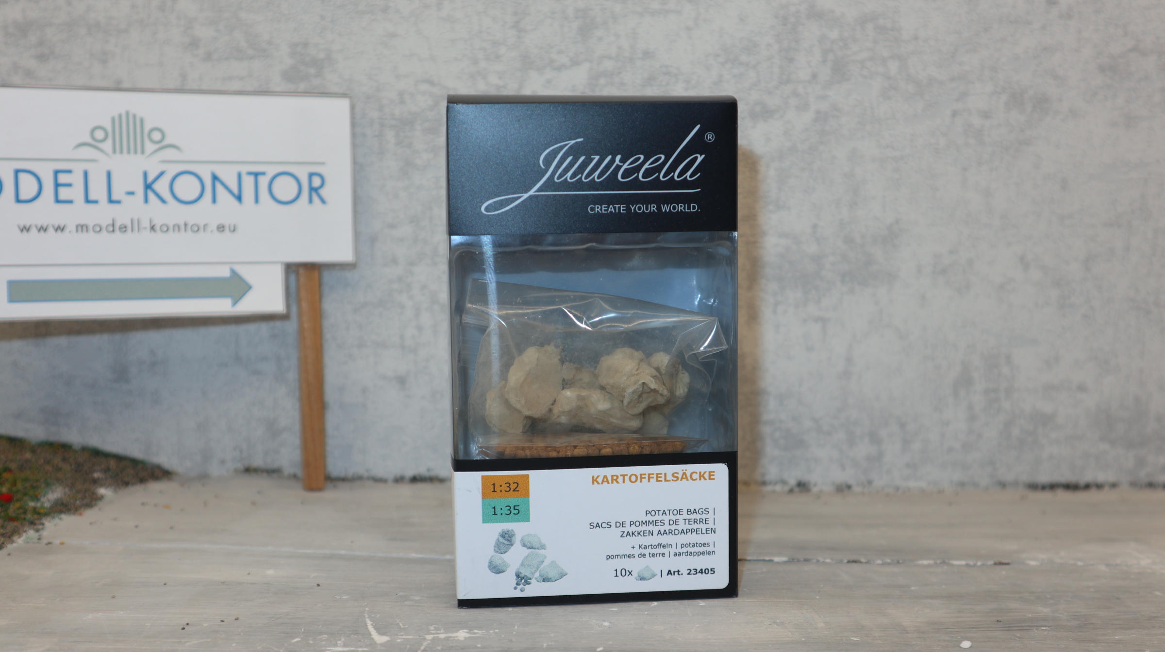 Juweela 23405 in 1:32 Kartoffelsäcke 10x , NEU in OVP