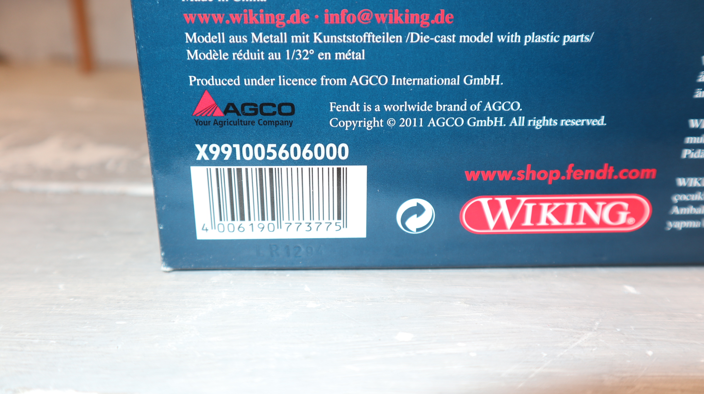 Wiking X991005606000 in 1:32,  Fendt 939 Vario Zwillingbereifung, NEU in OVP