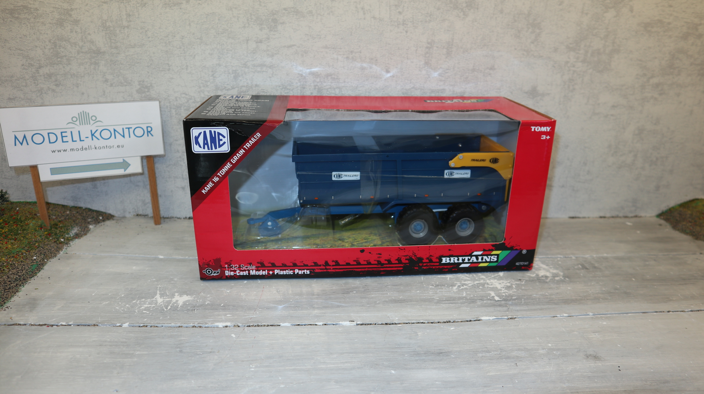Britains 42701 in 1:32,  KANE 16to Hinterkipper OHNE Bordwanderhöhung, NEU in OVP