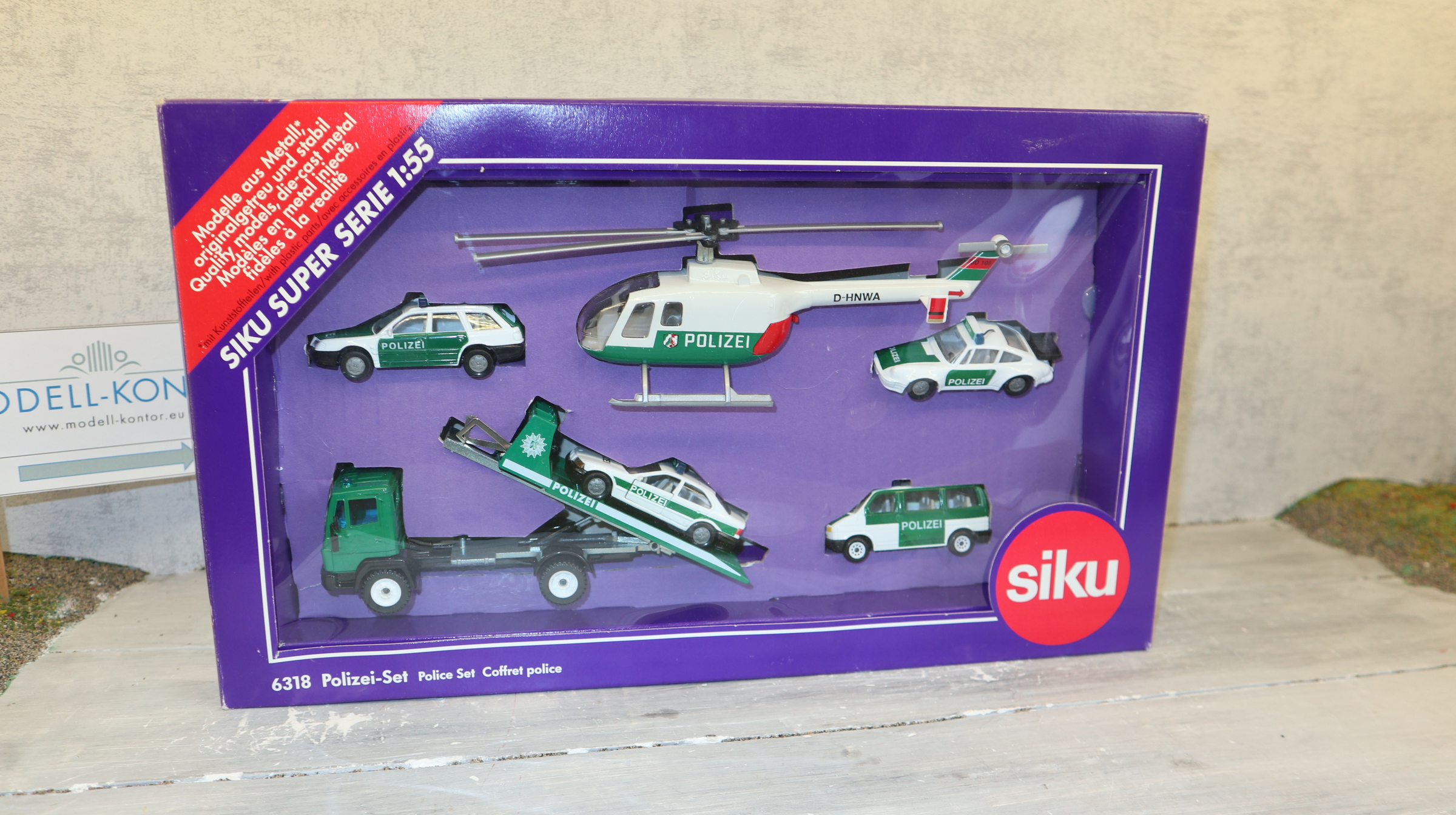 Siku 6318 in 1:55,  Polizei-Set Version 1, NEU in OVP