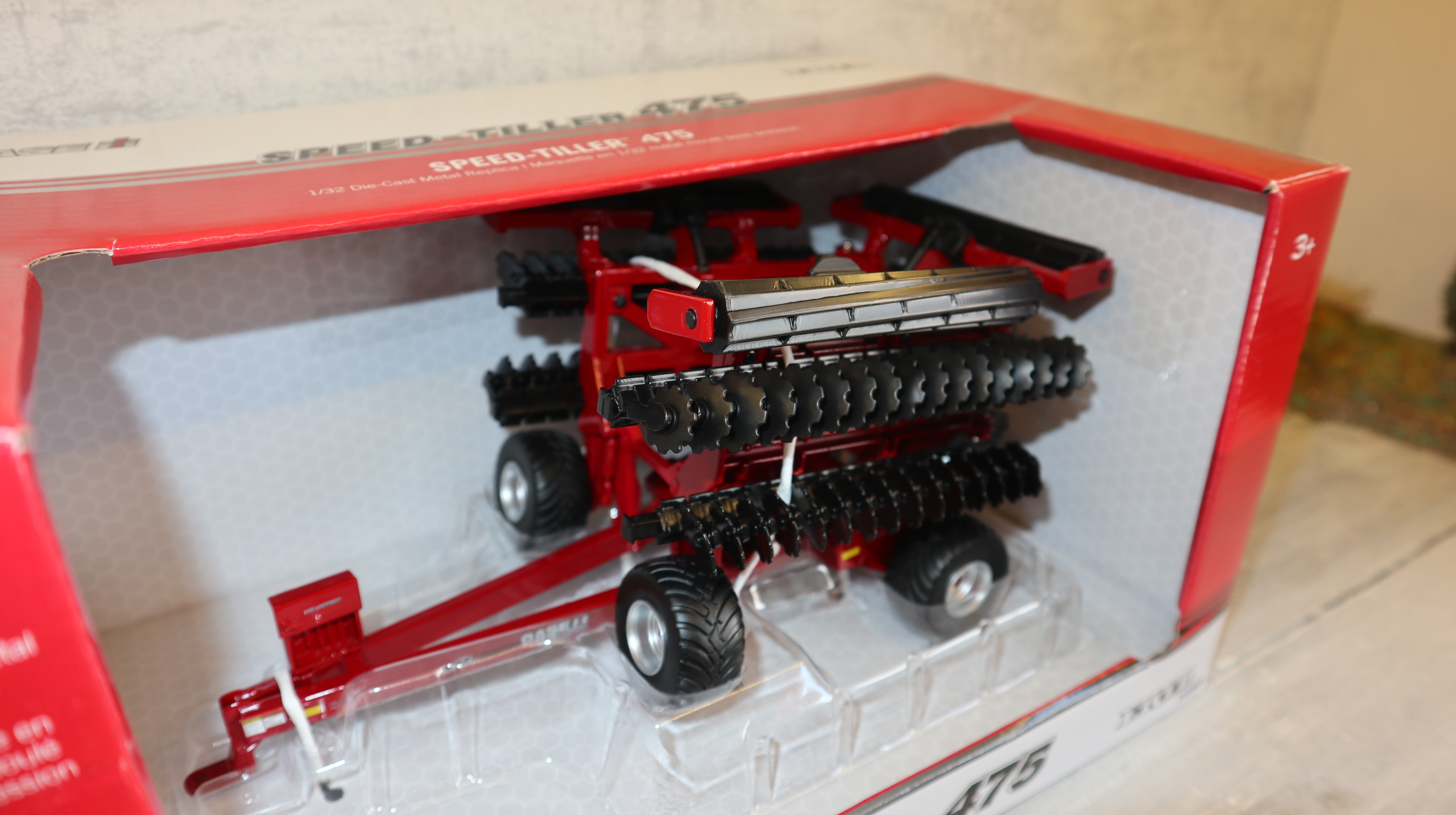 Ertl 44436 in 1:32,  CASE Speed Tiller 475 Scheibenegge, US-Modell, NEU in OVP