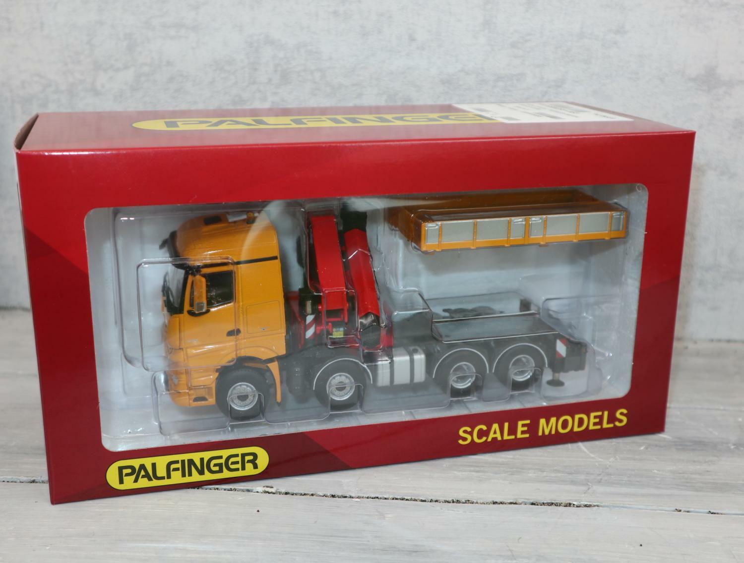 WSI 02-2216 in 1:50, MB Actros gelb PALFINGER mit PK 65002SH, Neu in OVP