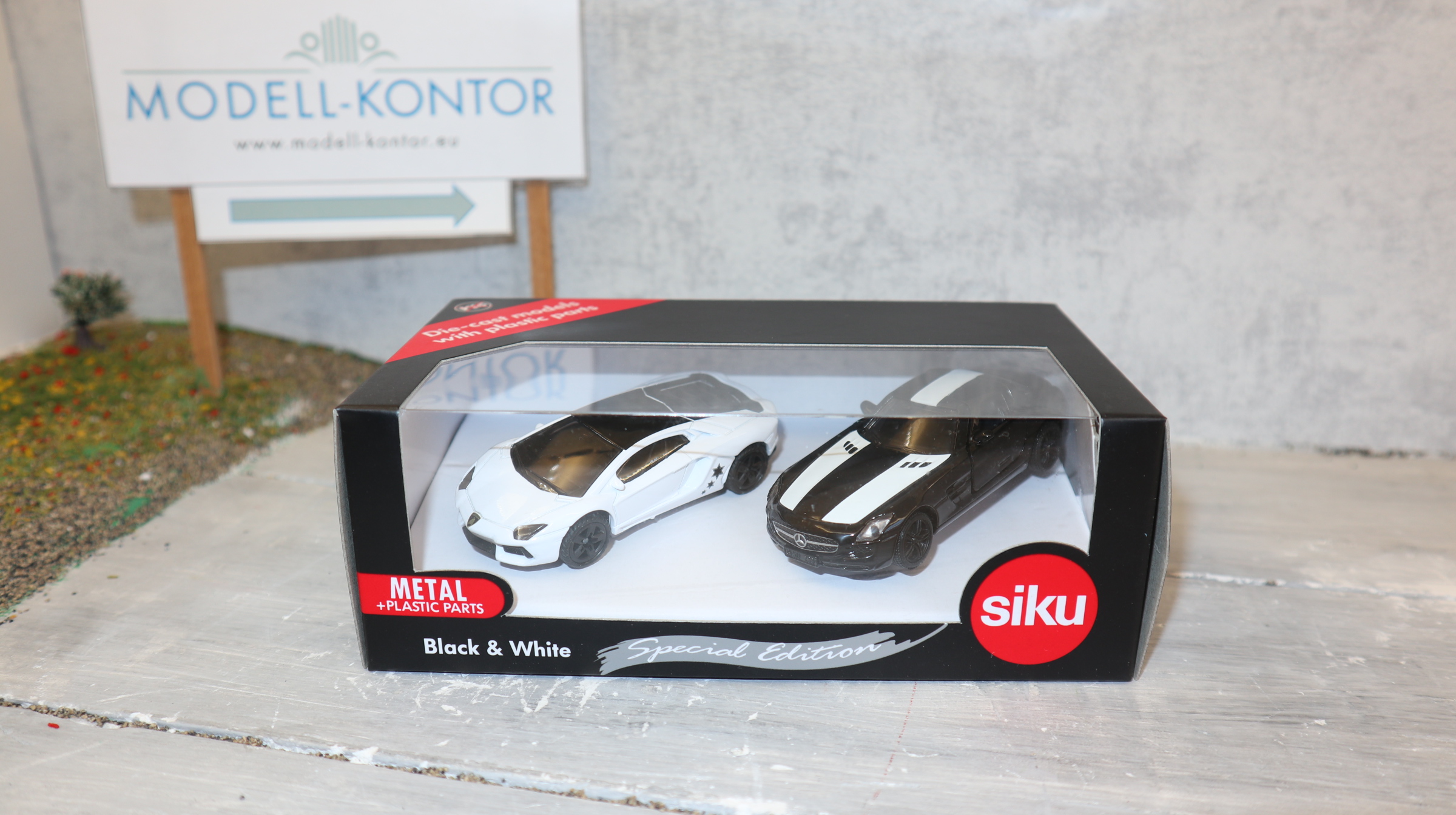 Siku 6308 in 1:55, Sportwagen Set "Black & White",  limited Edition, NEU in OVP