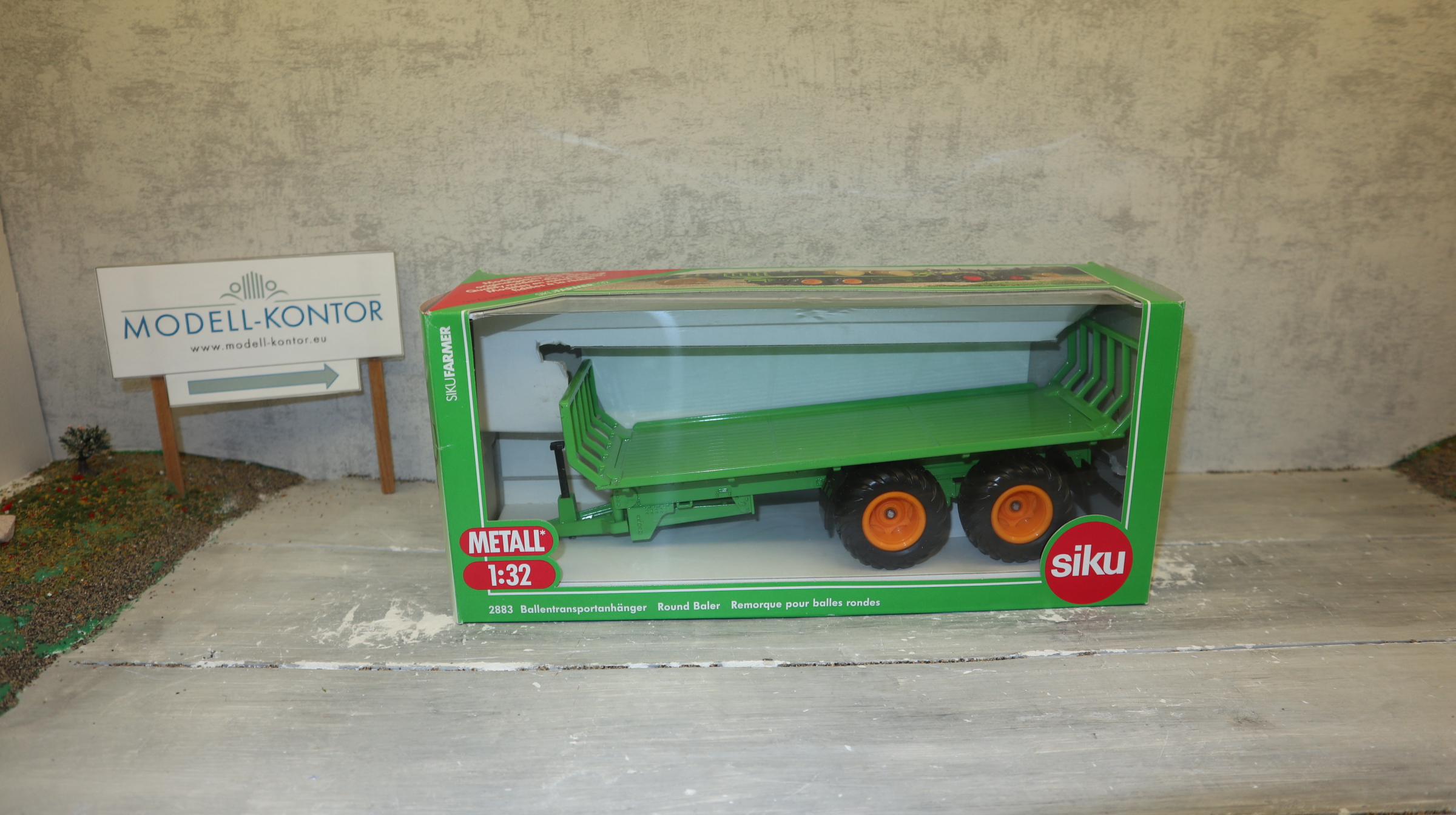 Siku 2883 in 1:32,  Ballentransportanhänger, NEU in OVP