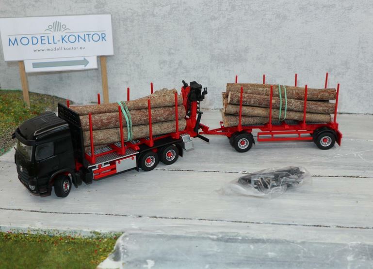 Conrad 78183 in 1:50,  MB Actros Holzzug Palfinger EPSILON M120Z, Sondermodell,  NEU in OVP