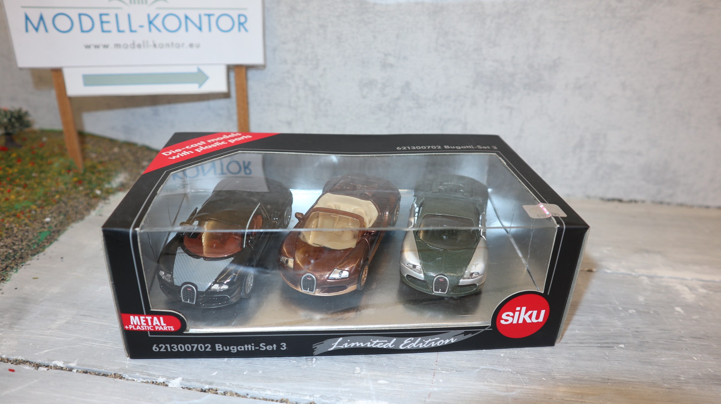 Siku 6213 in 1:55, Bugatti Set 3 limited Edition, NEU in OVP