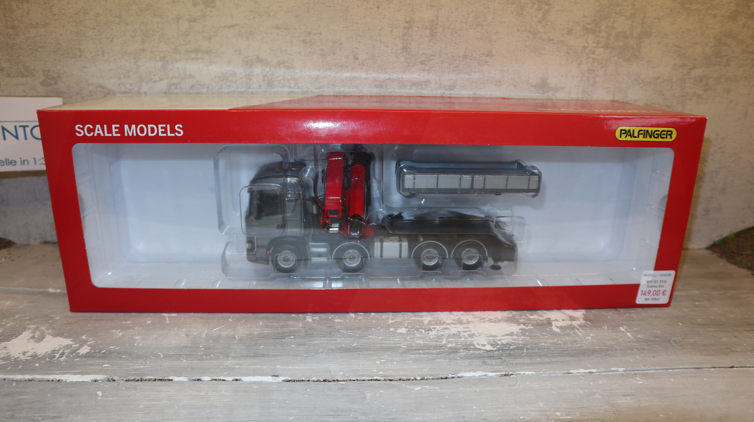 WSI 02-2576 in 1:50, SCANIA G 8x4 mit Palfinger PK 78002,  NEU in OVP