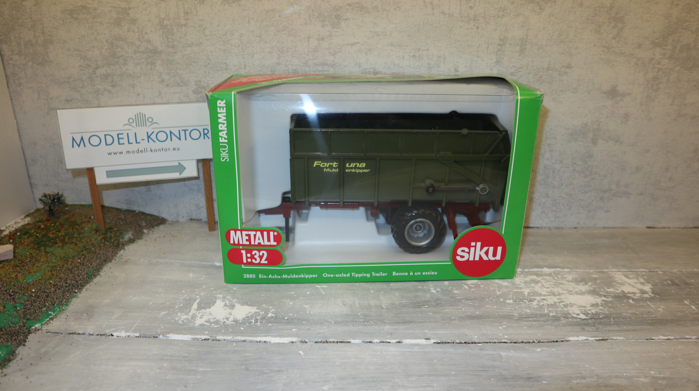 Siku 2880 in 1:32,  Ein-Achs Muldenkipper Fortuna, NEU in OVP